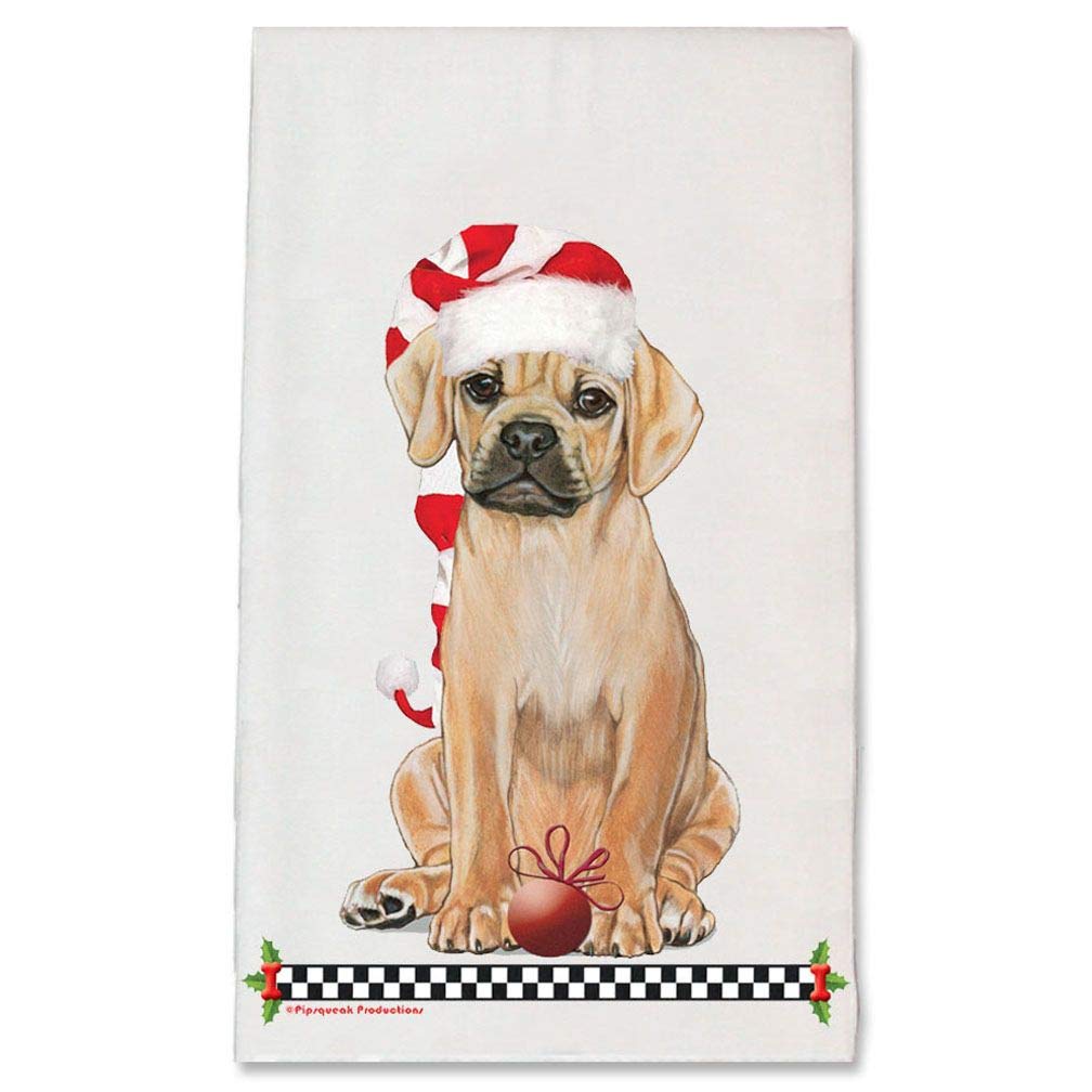 Puggle Christmas Kitchen Towel - Cute Animal Theme Holiday Gift for Dog Lovers | Perfect for Holiday Decor, Pet Gifts & Kitchen Accessories