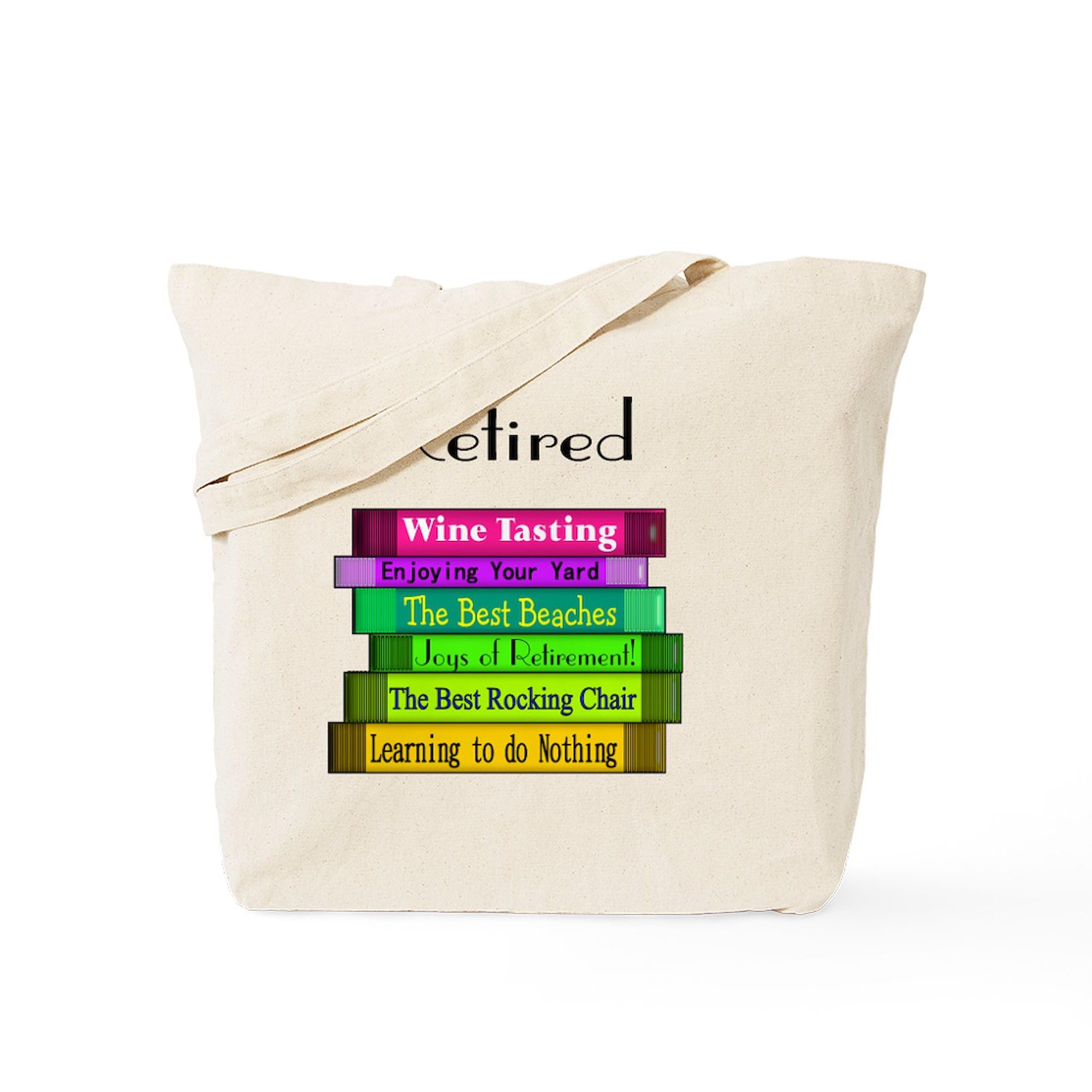 Retired Book Stack 2 Tote Bag - Natural Canvas Reusable Shopping Bag for Book Lovers | Eco-Friendly Grocery Tote, Library Book Bag & Everyday Carry