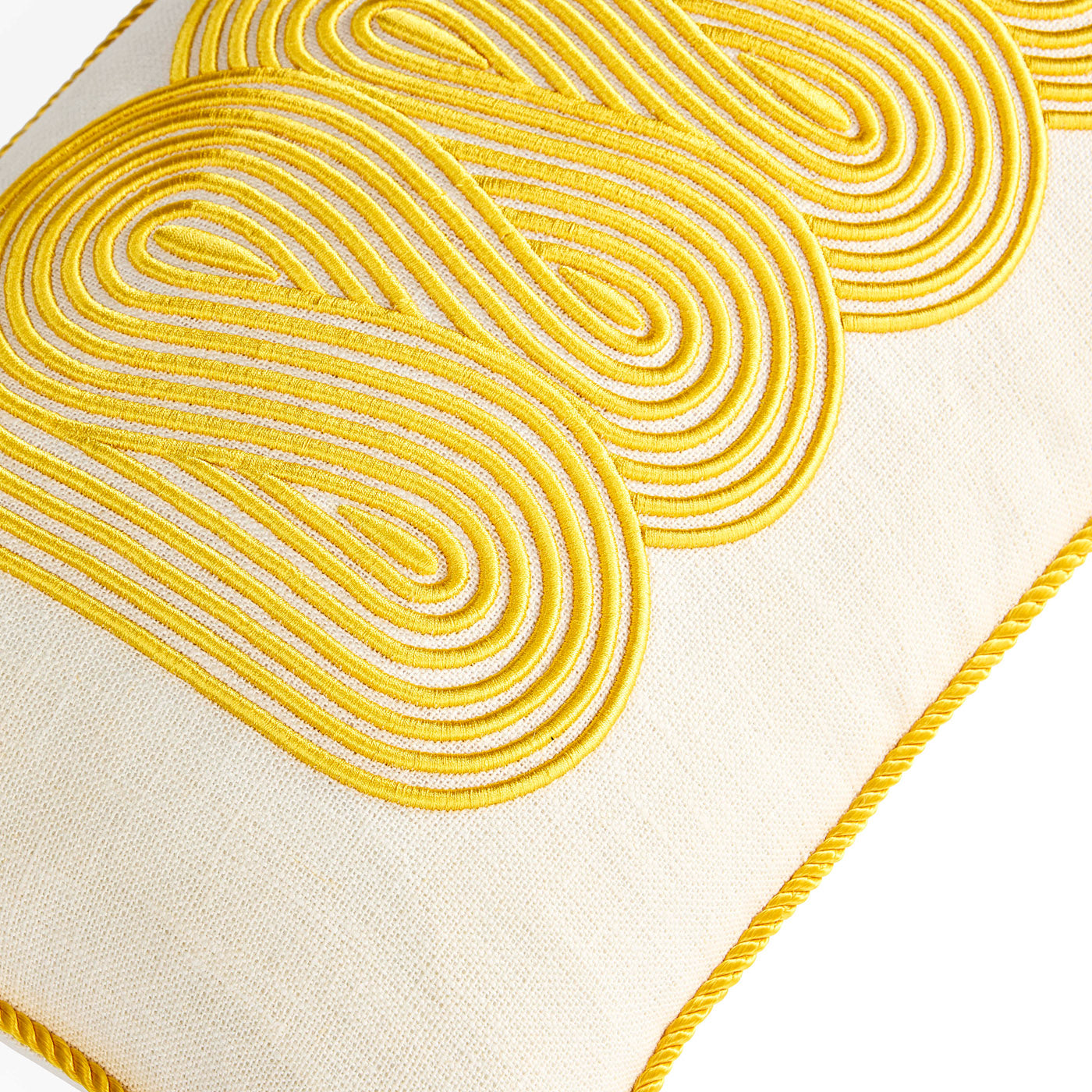 Pompidou Yellow Path Pillow - Modern Geometric Throw Pillow for Sofa, Bed & Home Decor - Perfect for Living Room, Bedroom & Office Accent