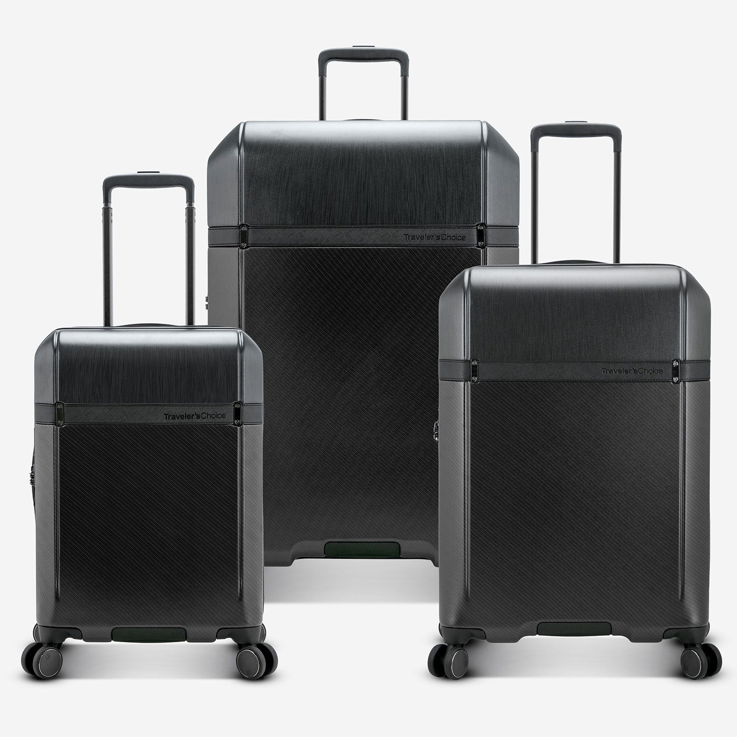 Vulkan 3-Piece Expandable Luggage Set with Spinner Wheels - Lightweight Durable Suitcase for Travel, Business Trips & Family Vacations