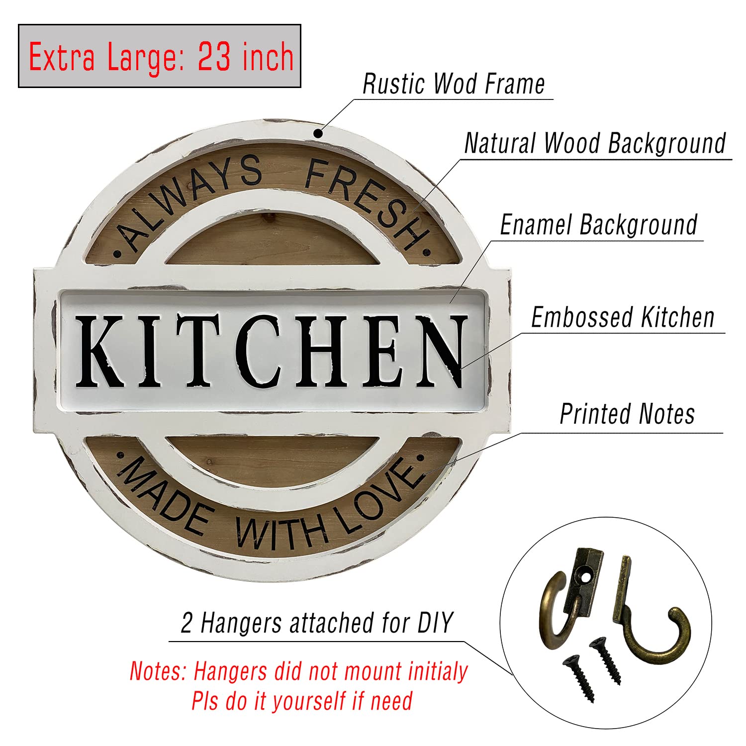 Rustic Farmhouse Kitchen Wall Sign - 23