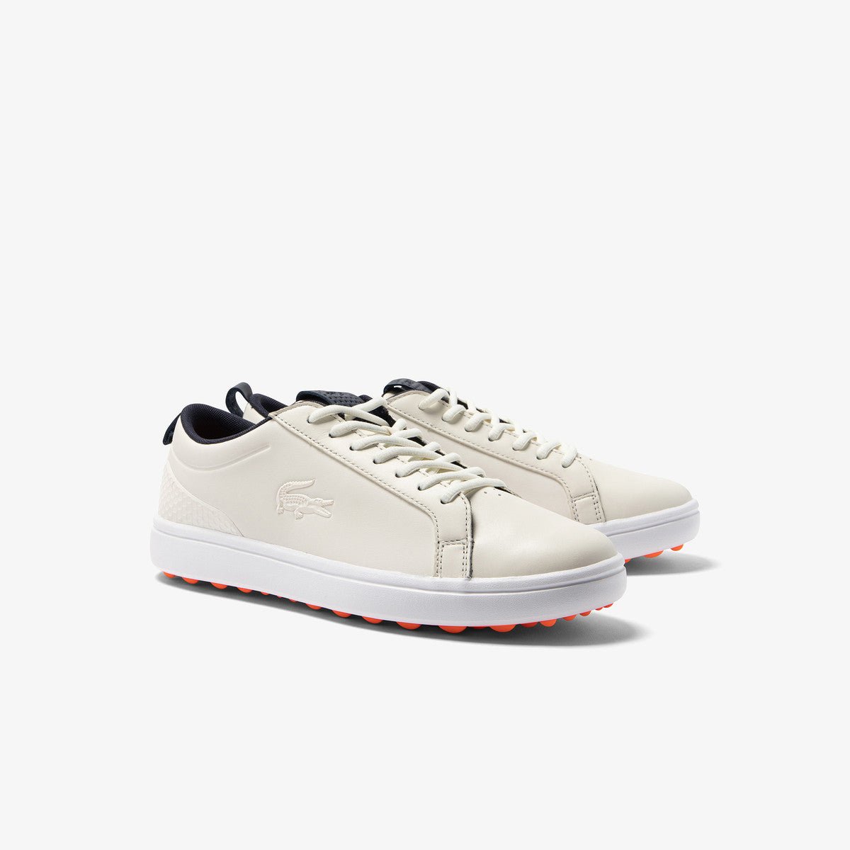 Lacoste G ELITE Men's Synthetic Golf Shoes - Beige/Black | Lightweight & Waterproof for Comfortable Play on the Course | Perfect for Golfers & Casual Wear
