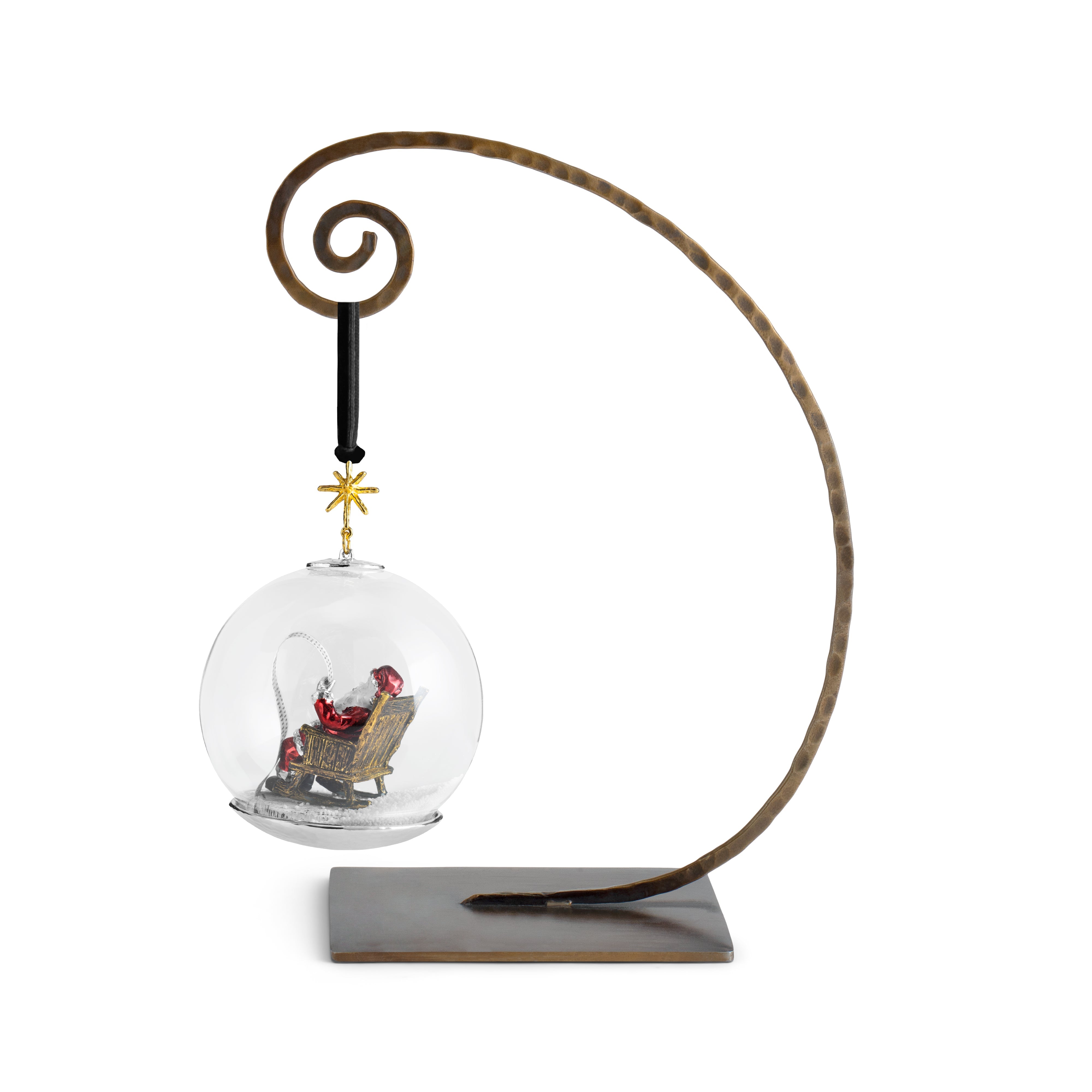 Santa Snow Globe Ornament - Christmas Tree Decorations with Festive Holiday Scene - Perfect for Xmas Gifts, Home Decor & Winter Wonderland Displays