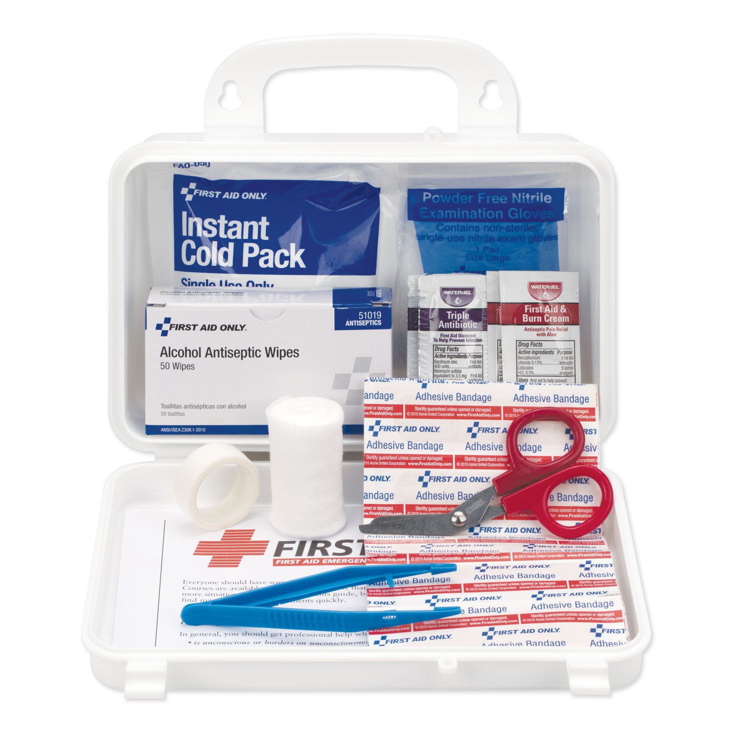 25-Person First Aid Kit with 113 Pieces - Emergency Medical Supplies for Home, Office, Camping & Travel Safety