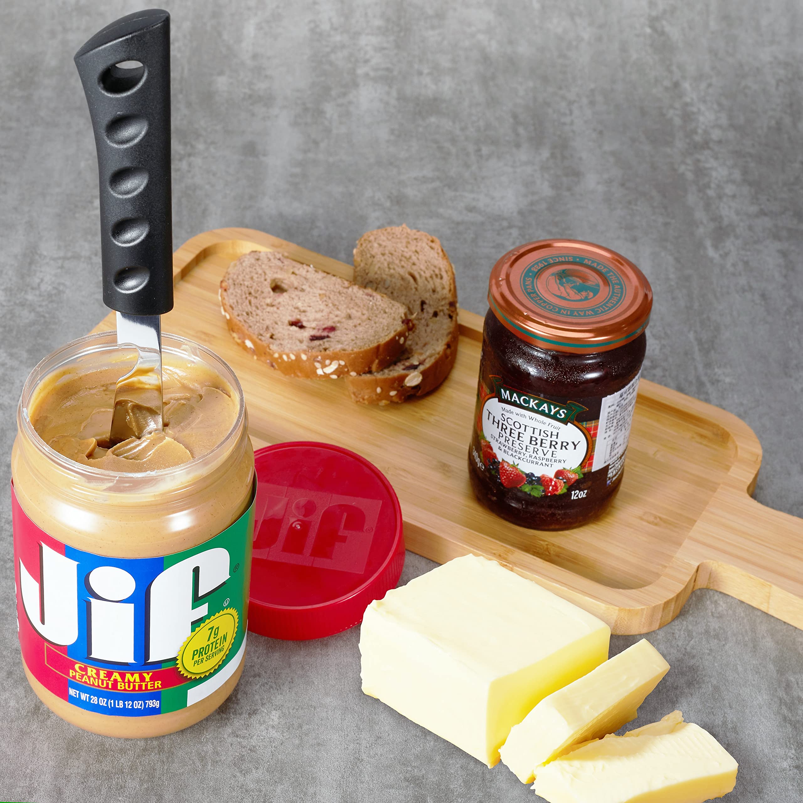 4-in-1 Multi-Function Kitchen Knife - Perfect for Spreading Peanut Butter, Butter & Jam | Easy Jar Scraping, Stirring & Cleaning | Bottle & Can Opener | Ideal for Camping, Picnics & Home Cooking