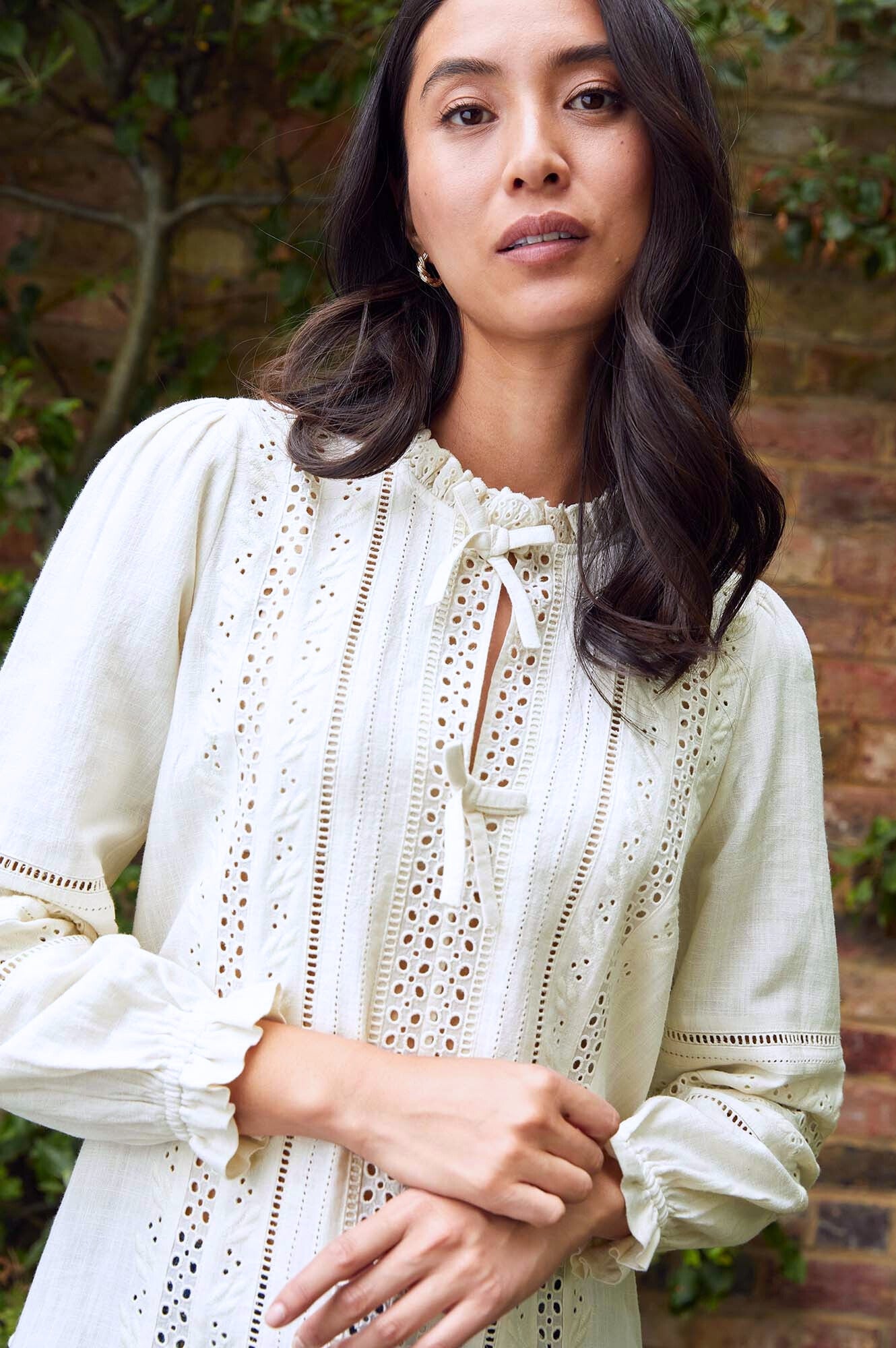 Elegant Ivory Caren Blouse for Women - Soft & Comfortable Casual Top for Office, Dating & Everyday Wear