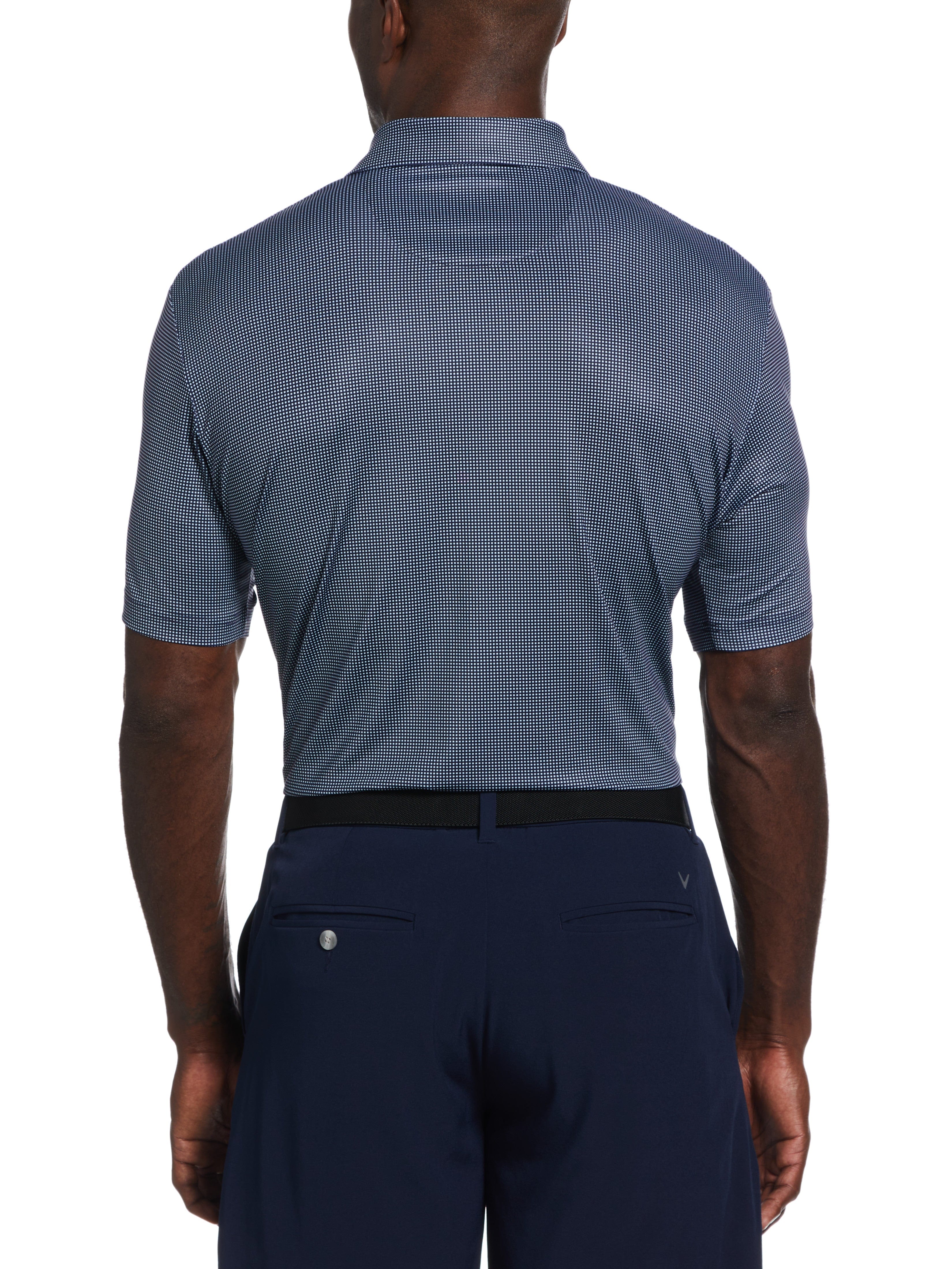 Men's Classic Gingham Polo Shirt - Short Sleeve Cotton Blend Casual Button-Up Top for Golf, Work & Summer Outfits