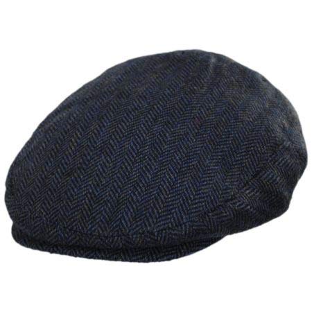 Filmore Herringbone Wool Blend Ivy Cap - Classic Men's Newsboy Hat for Winter & Fall Fashion, Outdoor and Casual Wear