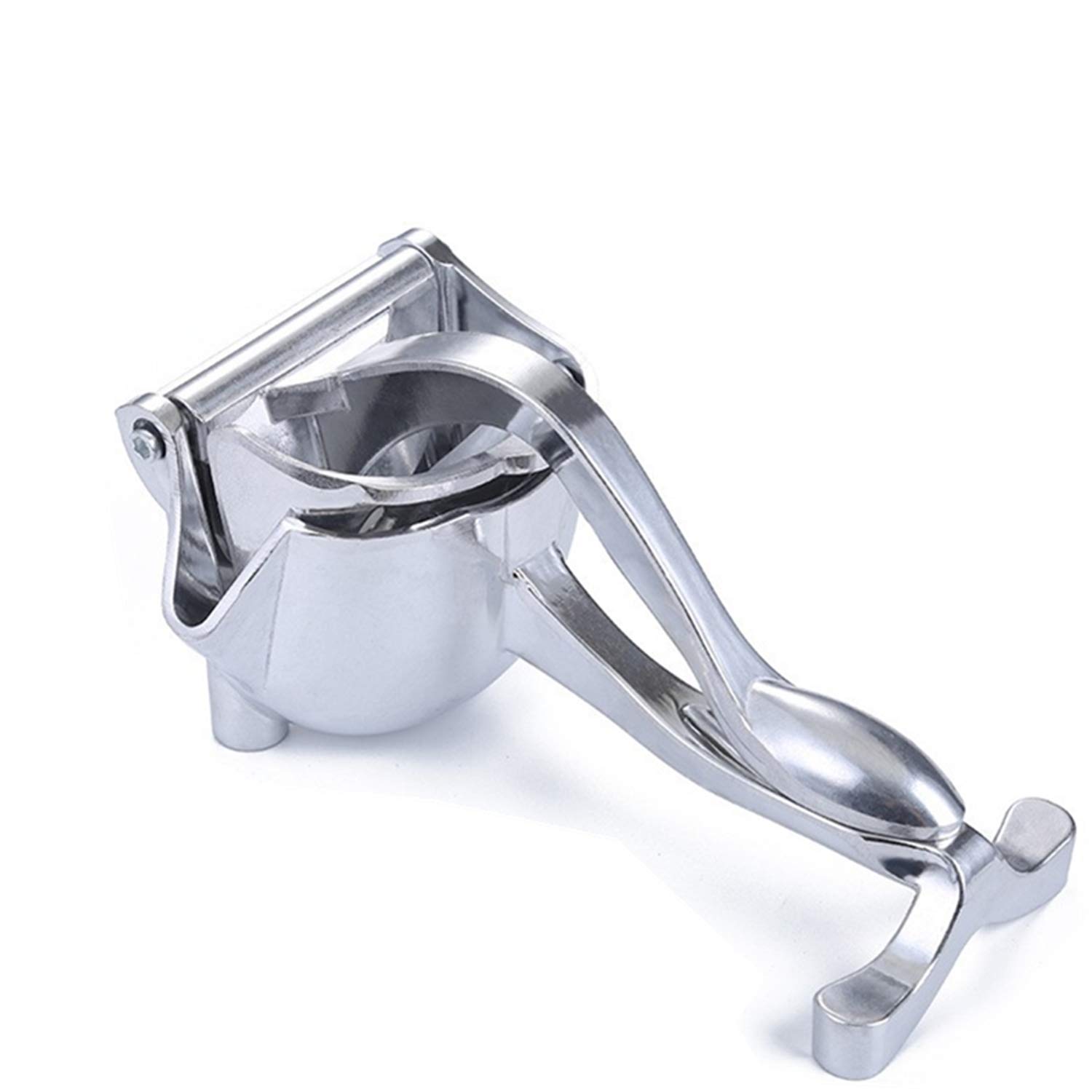 Stainless Steel Manual Fruit Juicer - Heavy Duty Hand Press Lemon Squeezer for Citrus, Lime & Orange - Detachable Alloy Extractor Tool for Kitchen, Bar & Camping Use