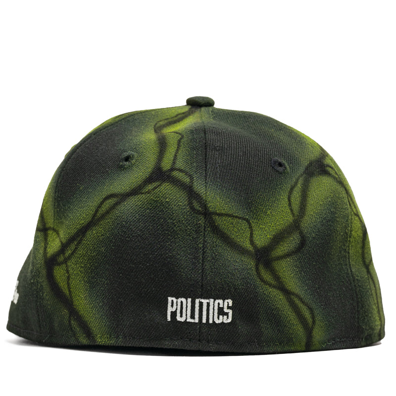 New Era Travis Spinks 59FIFTY Fitted Hat - Green & Yellow Snapback Cap for Men | Political Campaign & Sports Fan Gear