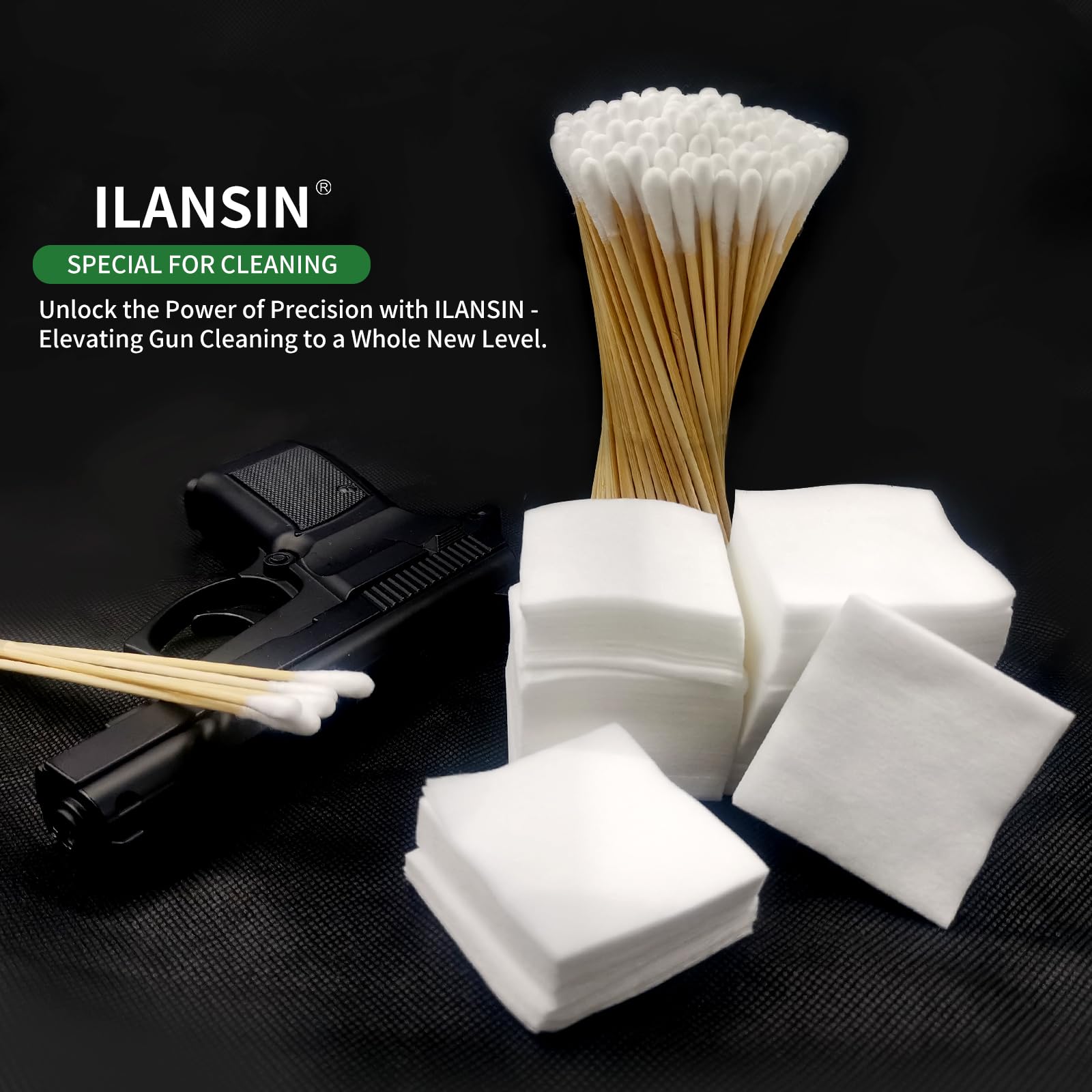 1700PCS Gun Cleaning Kit - Patches & Swabs for 9mm & All Calibers | Firearm Maintenance