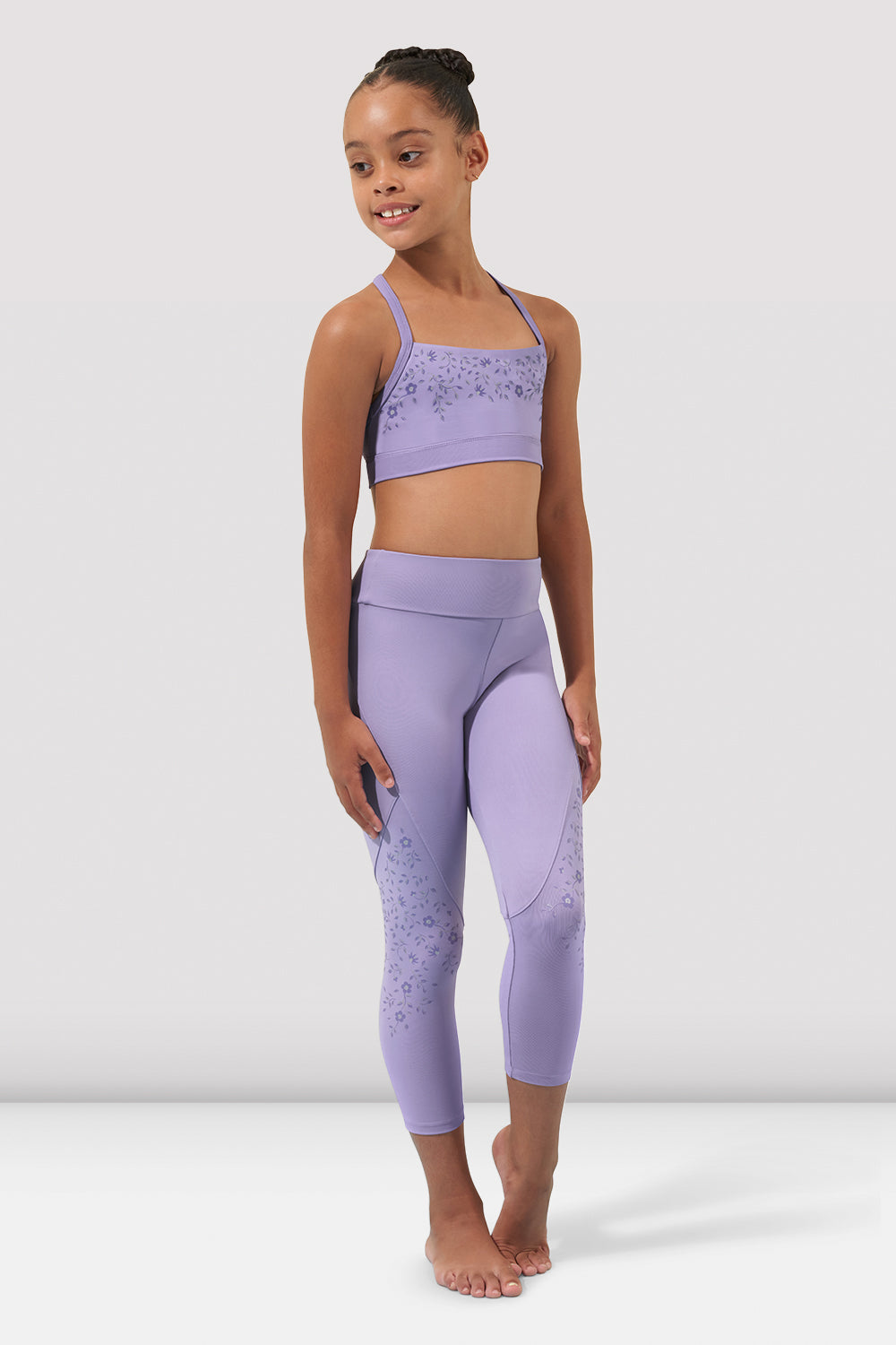 Girls High Waisted 7/8 Leggings - Soft Stretchy Yoga Pants for Kids - Perfect for Dance, Gym & Everyday Wear