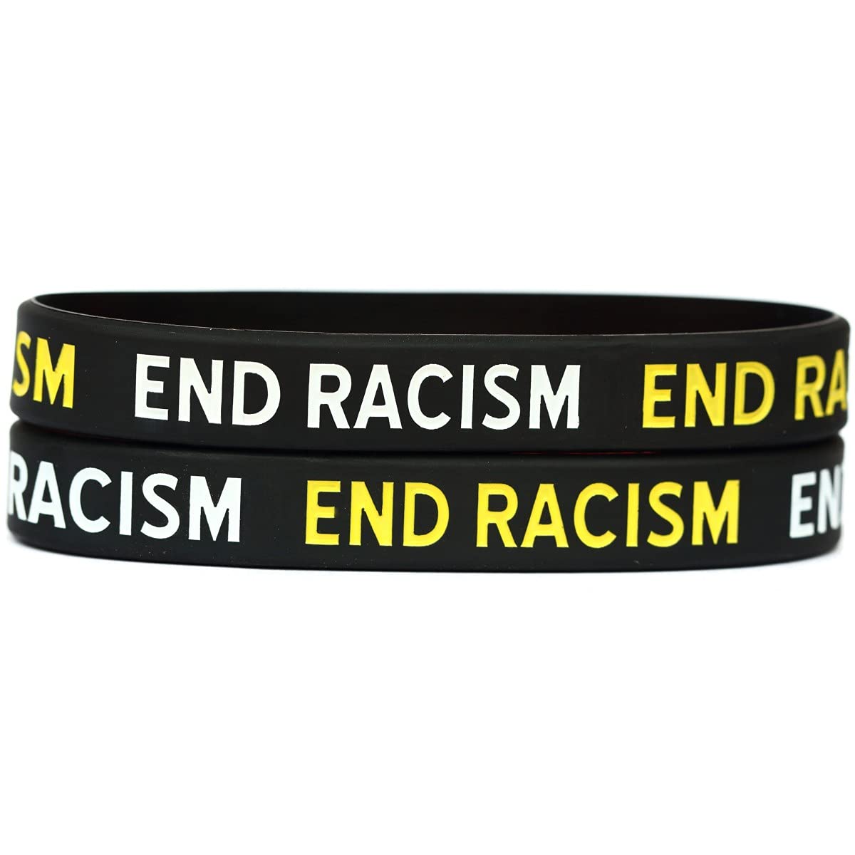 Anti Racism Bracelet Set of 2 - Black Lives Matter Unity Wristbands for Men & Women - Wear for Social Justice Protests, Equality Awareness & Daily Inspiration