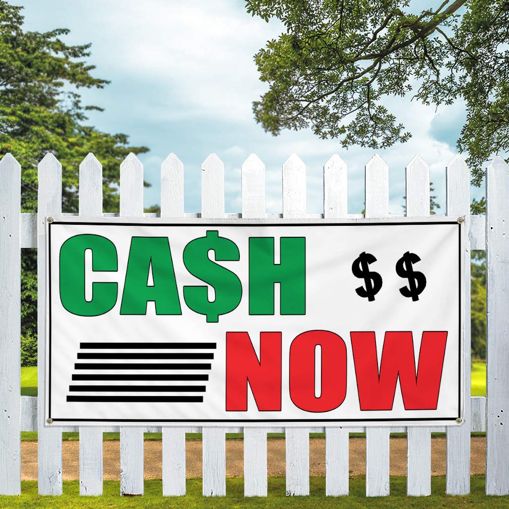 Vinyl Banner - 60x144 Inches with 10 Grommets | Weatherproof Outdoor Business Advertising Signs for Yard, Industrial & Retail Use | Multiple Sizes Available