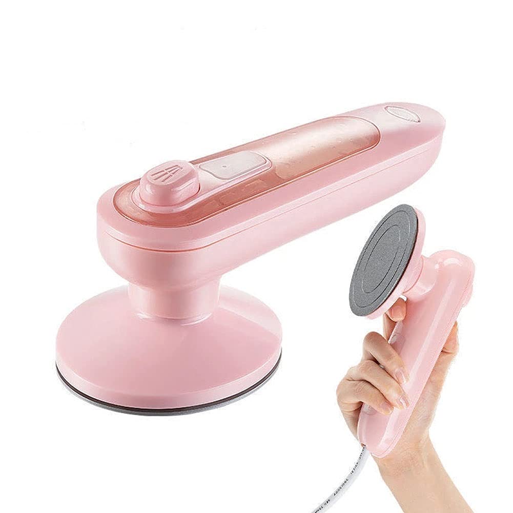 SHIKSHIKSHIK Portable Electric Iron for Travel - Lightweight Handheld Steamer for Clothes, Mini Dry & Wet Ironing Machine for Home & Hotel Use - Perfect for Wrinkles Removal on Shirts, Dresses & Suits