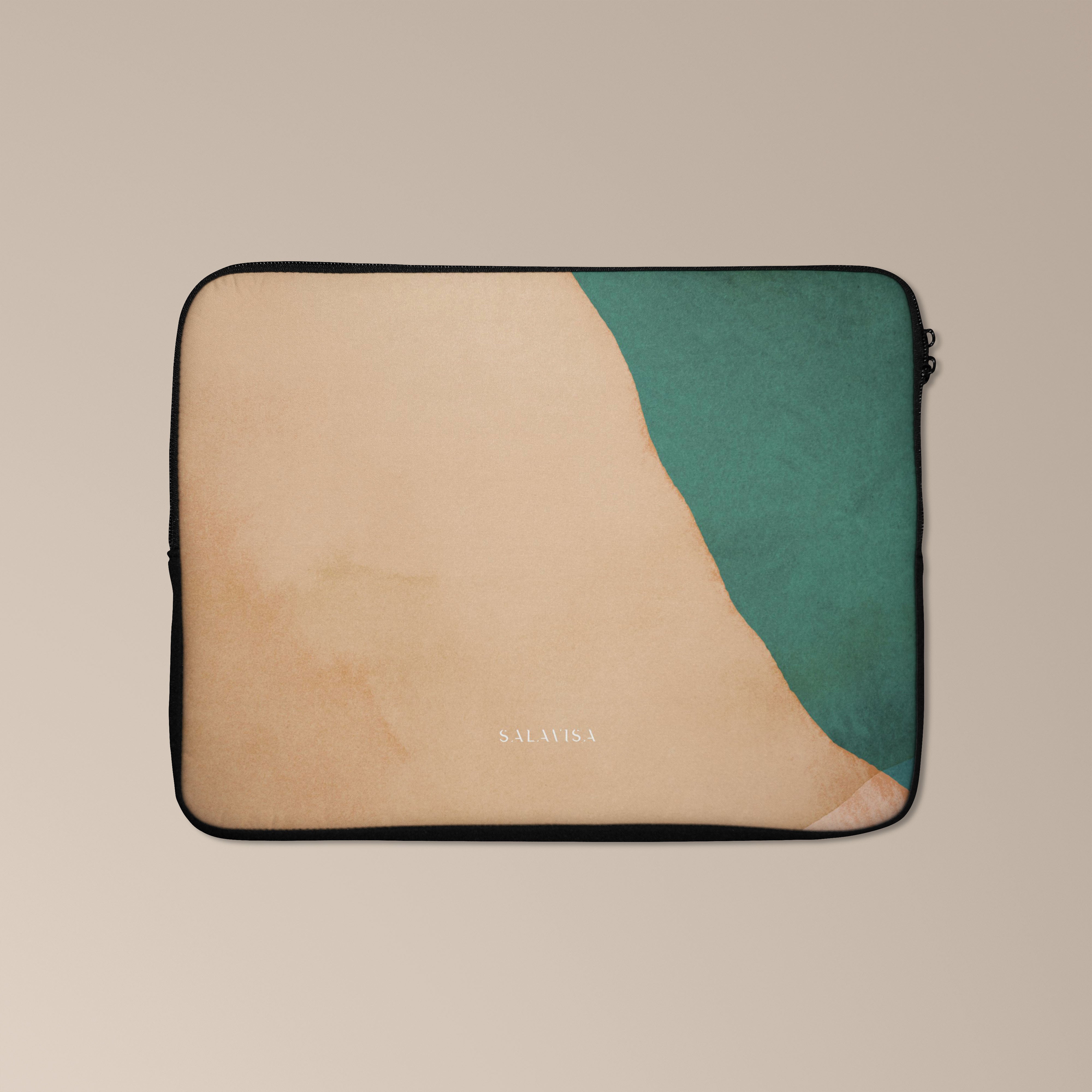 Premium Beige Canvas Laptop Sleeve Case - 13-15 Inch Protective Cover for MacBook Air/Pro - Lightweight & Durable Travel Accessory for Work, School & Commuting
