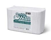 Kruger White Swan 07401 1-Ply White Lunch Napkins, 6000 Count Bulk Case - Perfect for Restaurants, Parties, and Catering Events