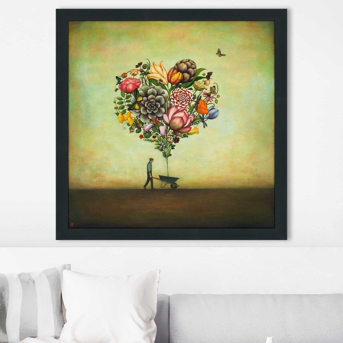 Big Heart Botany by Duy Huynh - Premium Acrylic Wall Art Print | Vibrant Floral Home Decor for Living Room, Bedroom & Office
