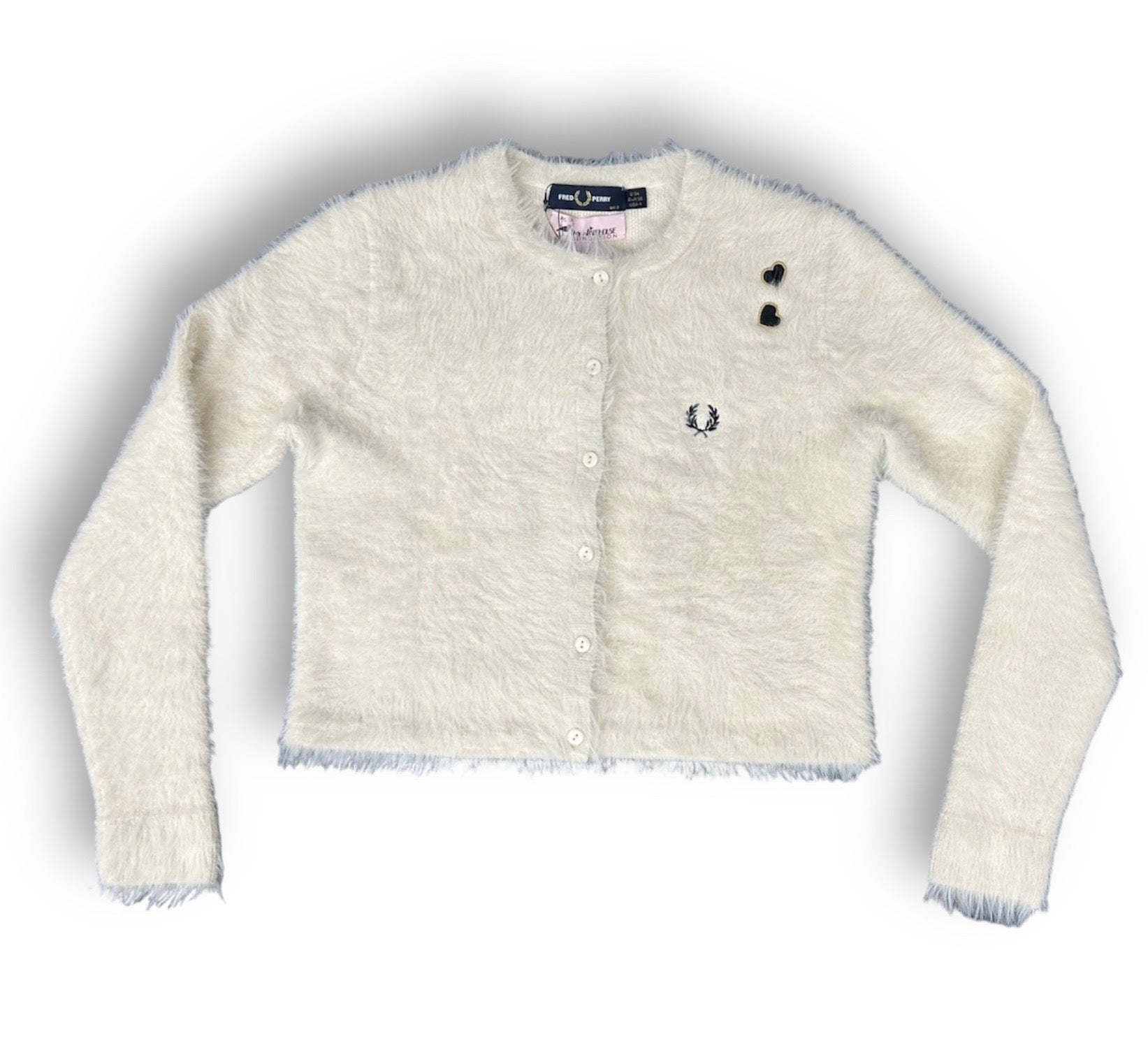 Amy Winehouse Textured Button Through Cardigan - Vintage Inspired Knitwear for Women | Perfect for Casual Outfits, Music Festivals & Retro Fashion Looks
