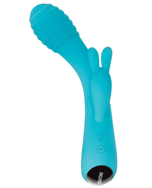 Aqua Bunny Rechargeable Silicone Rabbit Vibrator - 80 Vibration Modes, Waterproof & Quiet - Perfect for Couples Play & Solo Pleasure