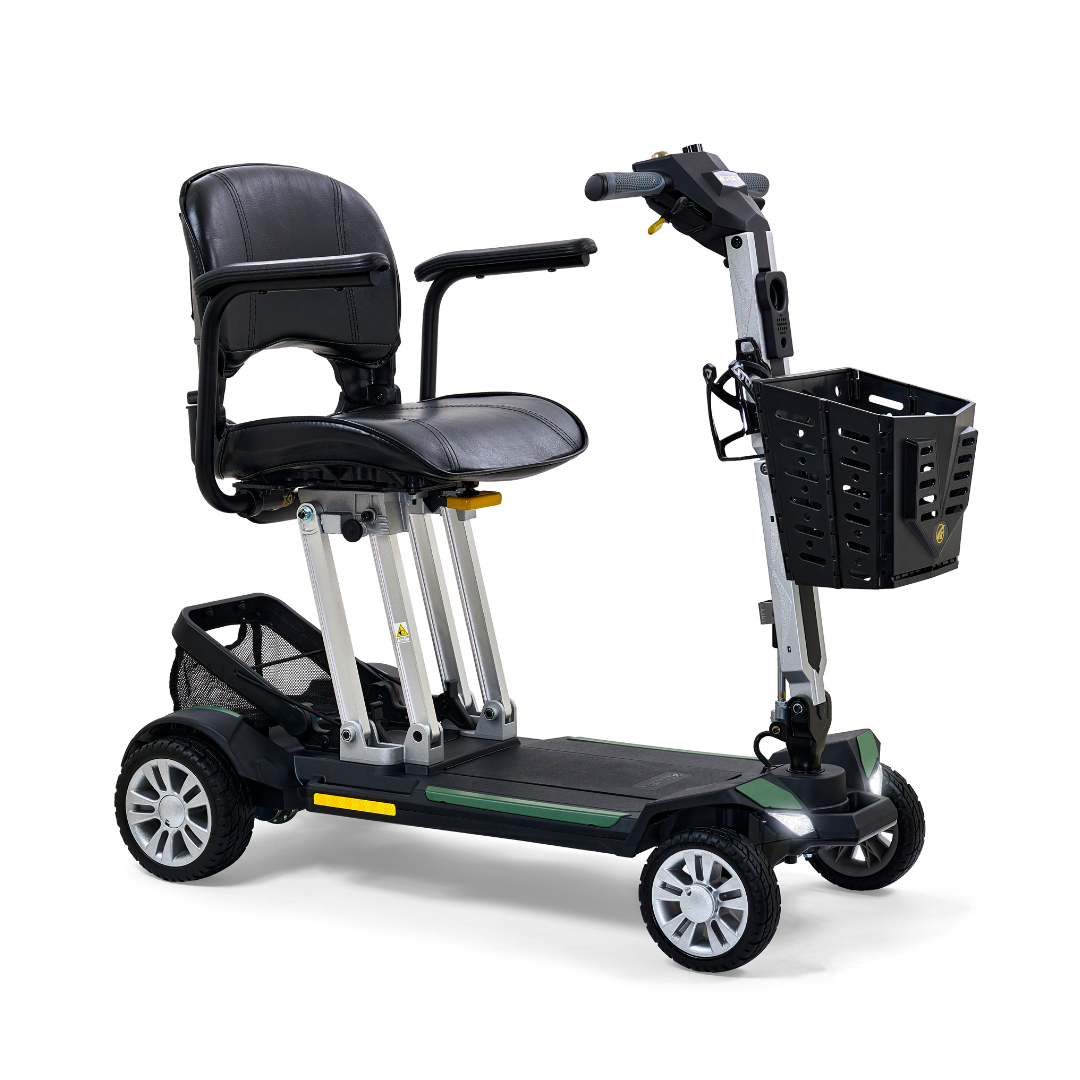 Golden Technologies Buzzaround Carry On Folding Scooter - Lightweight Mobility Scooter for Seniors & Adults - Perfect for Travel, Shopping & Outdoor Activities