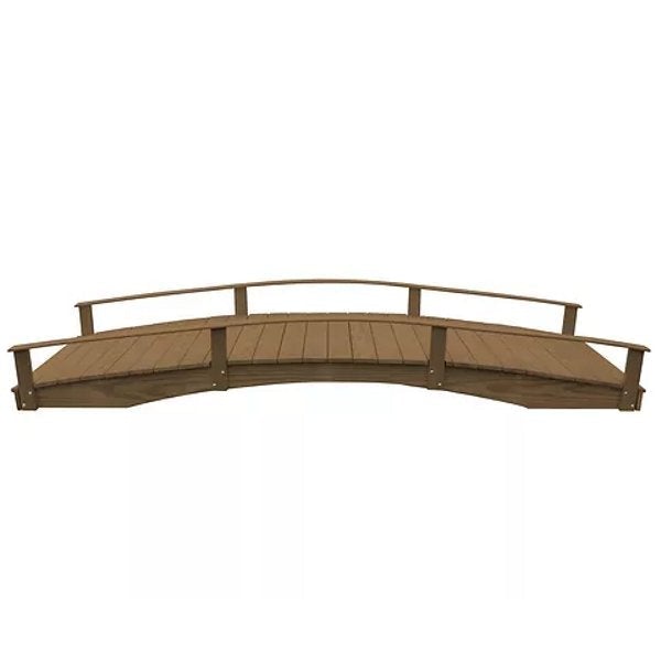 Handcrafted Oriental Garden Bridge - Decorative Asian Wooden Footbridge for Zen Gardens, Ponds & Backyard Landscaping