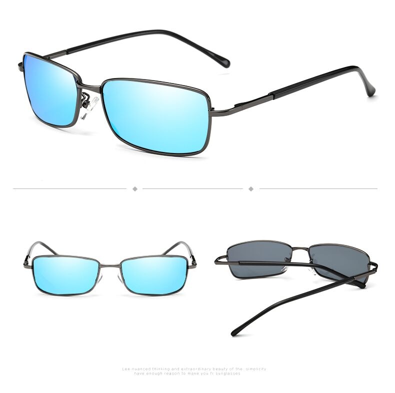 Aidien Unisex Full Rim Alloy Oval Myopic Reading Glasses Sunglasses 9126 - Lightweight Eyewear for Reading & Outdoor Activities | Perfect for Driving, Travel, and Daily Use