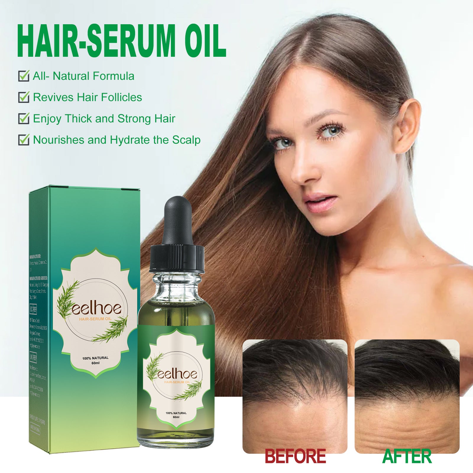 Nourishing Anti-Hair Loss Shampoo for Thicker Hair - Promotes Hair Growth & Reduces Breakage - Perfect for Daily Hair Care Routine