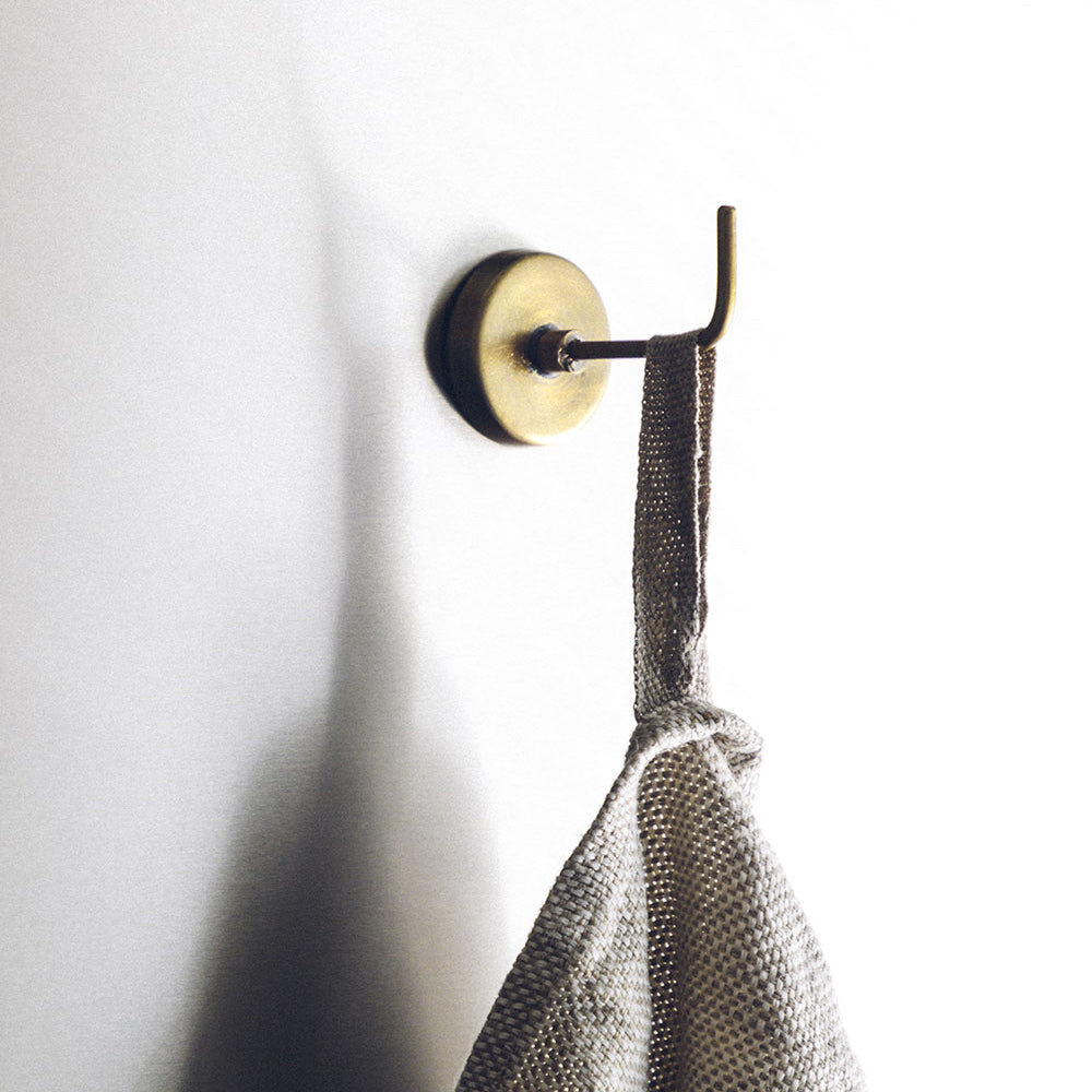 Brass Magnetic Hook - Heavy Duty Wall Hooks for Keys, Towels & Kitchen Utensils - Strong Neodymium Magnets for Home, Office & Garage Organization