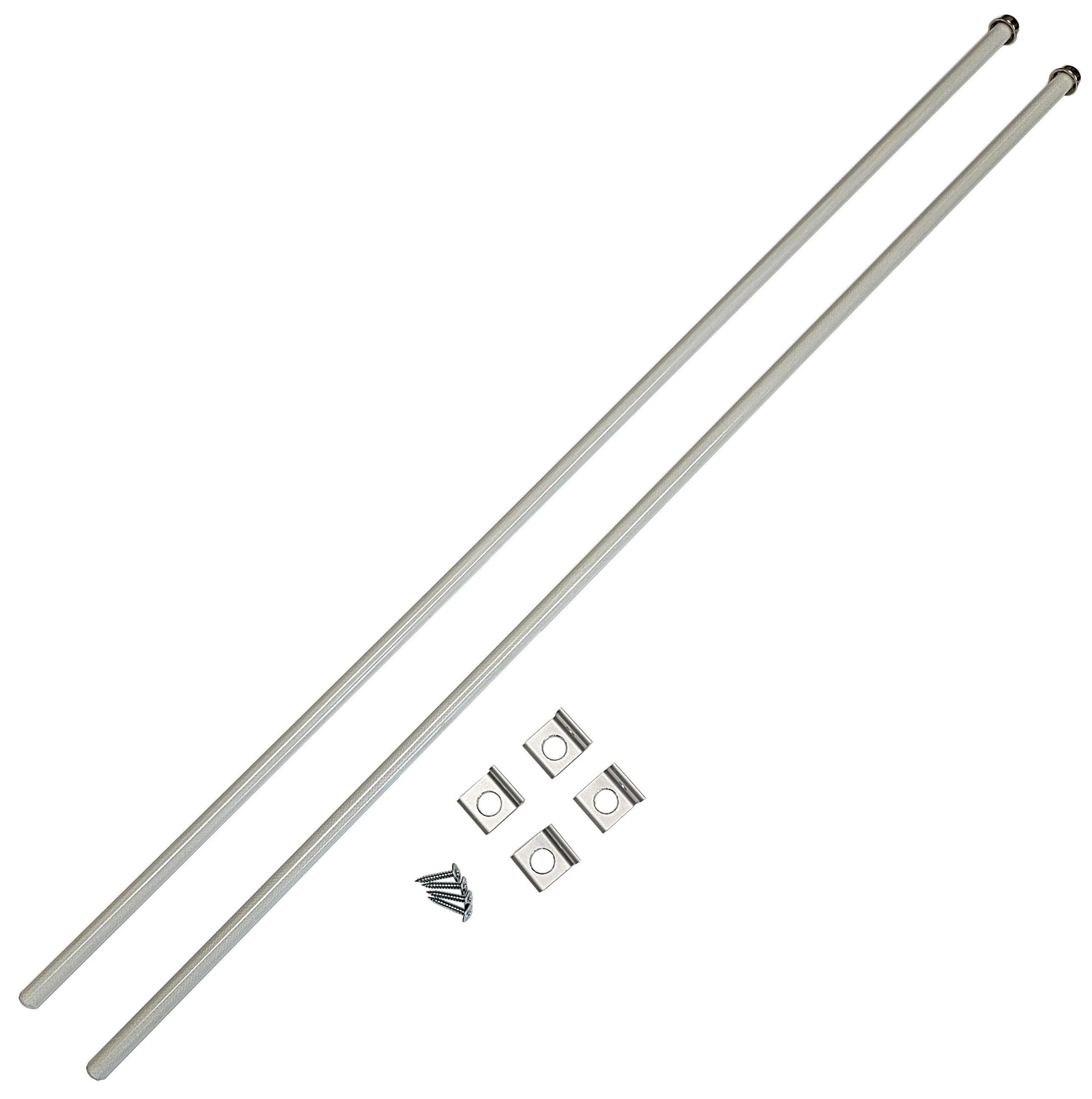 4 Pack Aluminum Panel Adapters with 2 Rods - Universal Connector for Multiple Brand Solar Panels | Perfect for RV, Off-Grid & Home Solar System Installations