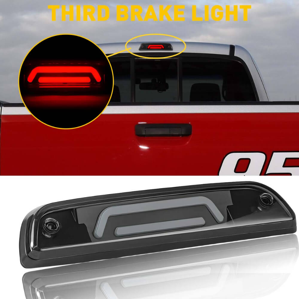 Smoke Shell LED Third Brake Light for 1995-2017 Toyota Tacoma - No Cargo Light - High Visibility Safety Upgrade for Night Driving & Off-Road Adventures