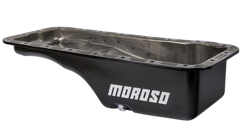 Moroso 20606 High Performance Oil Pan - Compatible with Ford 352 428 FE Big Block Engines | Replacement Part for Classic Cars & Hot Rods | Improved Oil Capacity & Cooling for Street & Racing Applications