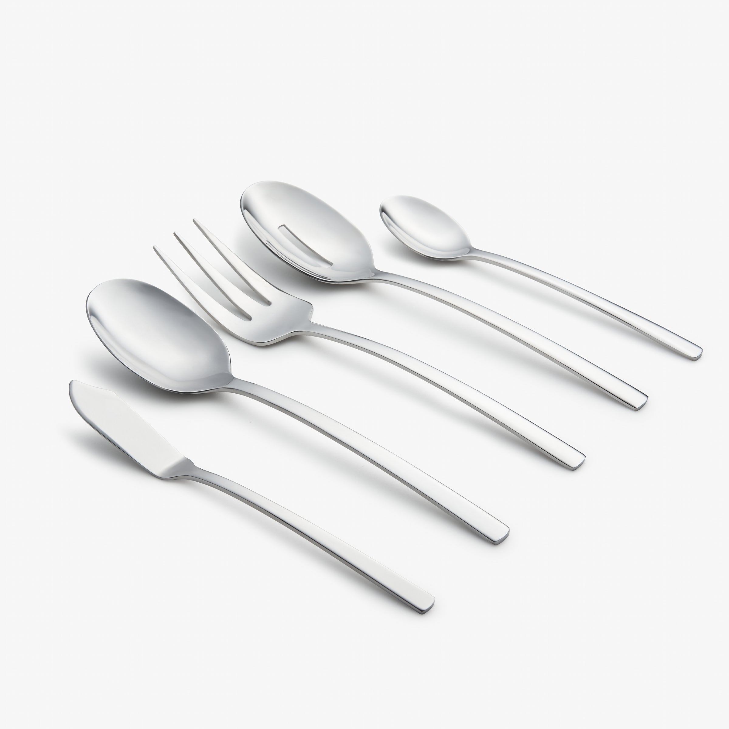 45-Piece Flatware Set - Stainless Steel Silverware for Everyday Dining, Dinner Parties & Formal Occasions - Includes Forks, Knives & Spoons - Mirror Polished Beacon Design