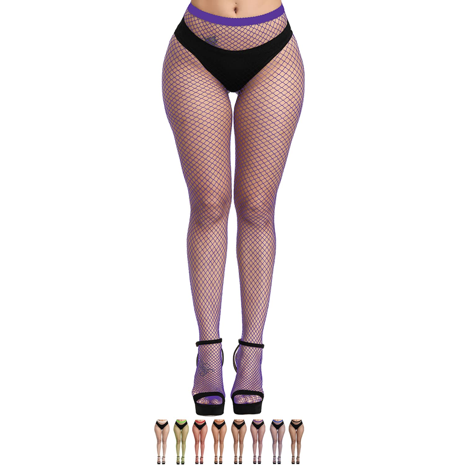 High Waist Fishnet Tights - Thigh High Stockings for Women | Sexy Pantyhose for Party, Cosplay & Night Out