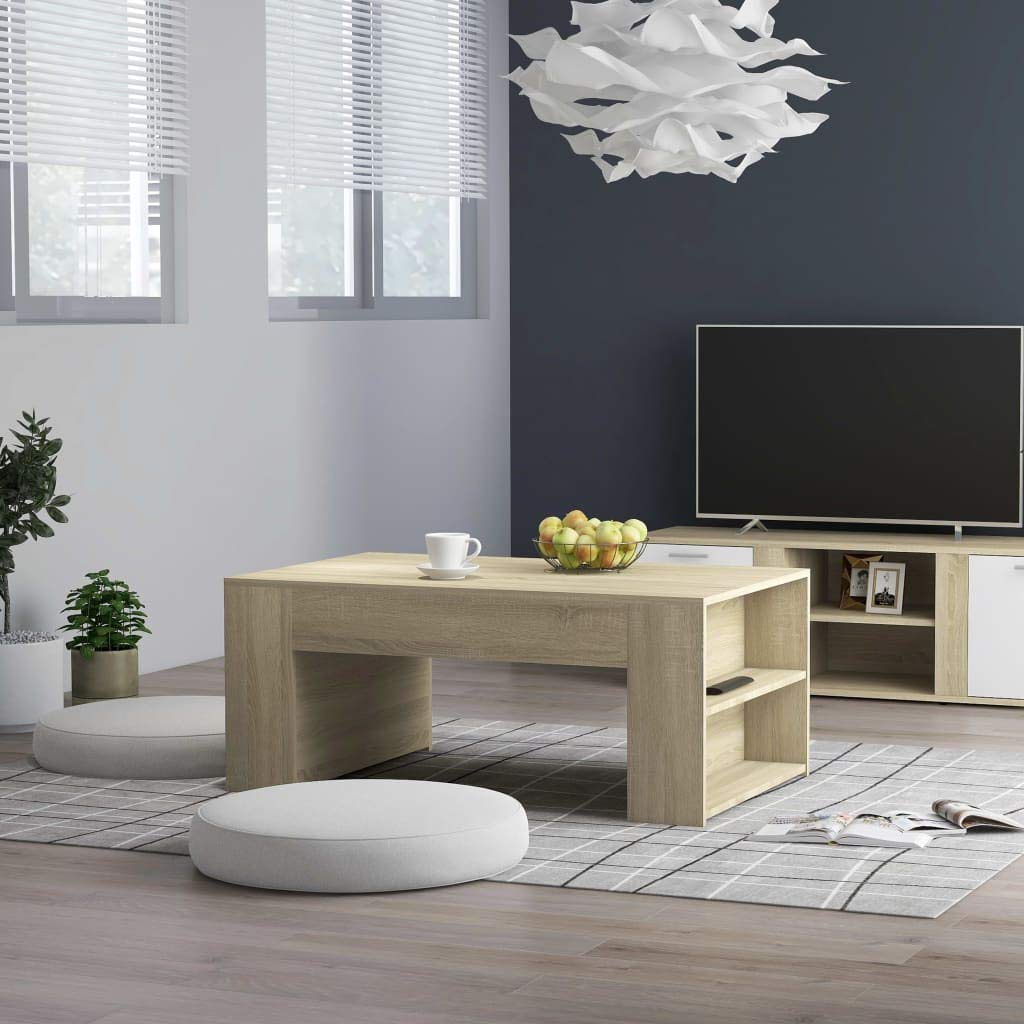 Modern Rectangle Coffee Table for Living Room - 39.4