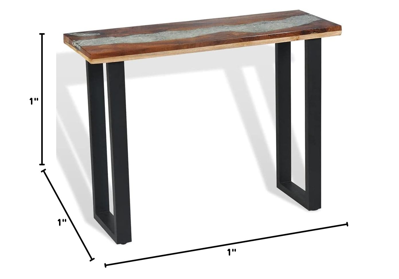 Solid Teak Wood Console Table 39.4