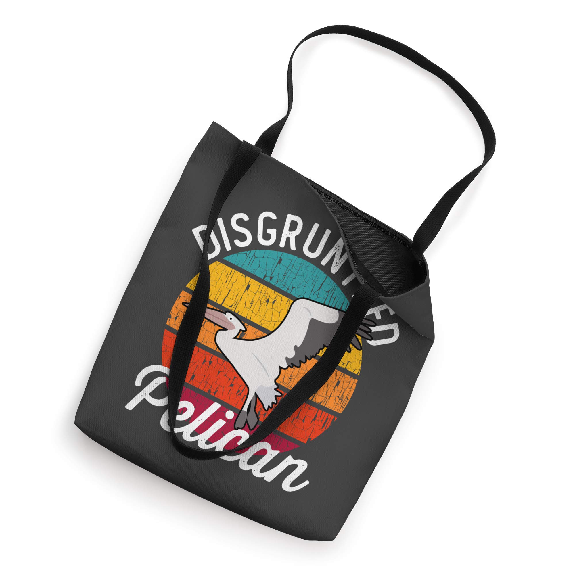 Disgruntled Pelican Tote Bag - Funny Graphic Beach Tote for Women & Men - Durable Canvas Shopping Bag for Groceries, Books, and Travel Accessories