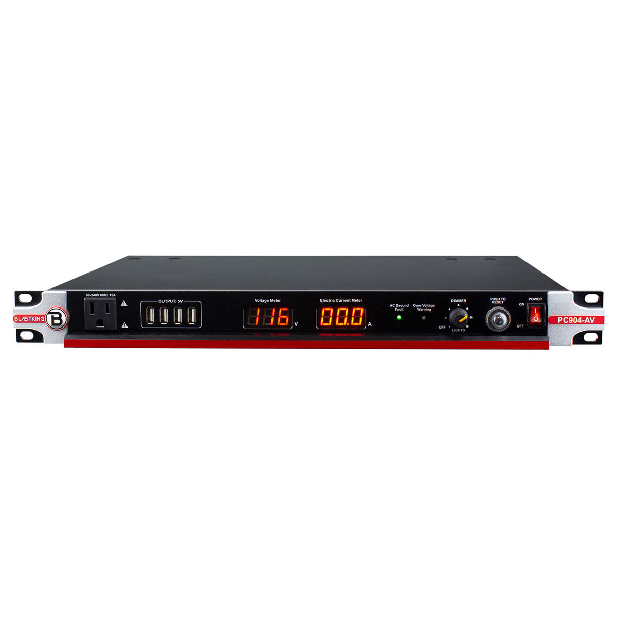 Blastking PC904 AV 15 Amp Power Conditioner - Surge Protector with Noise Filter for Home Theater, Studio & Gaming Setup - Protect Electronics from Power Surges & Interference