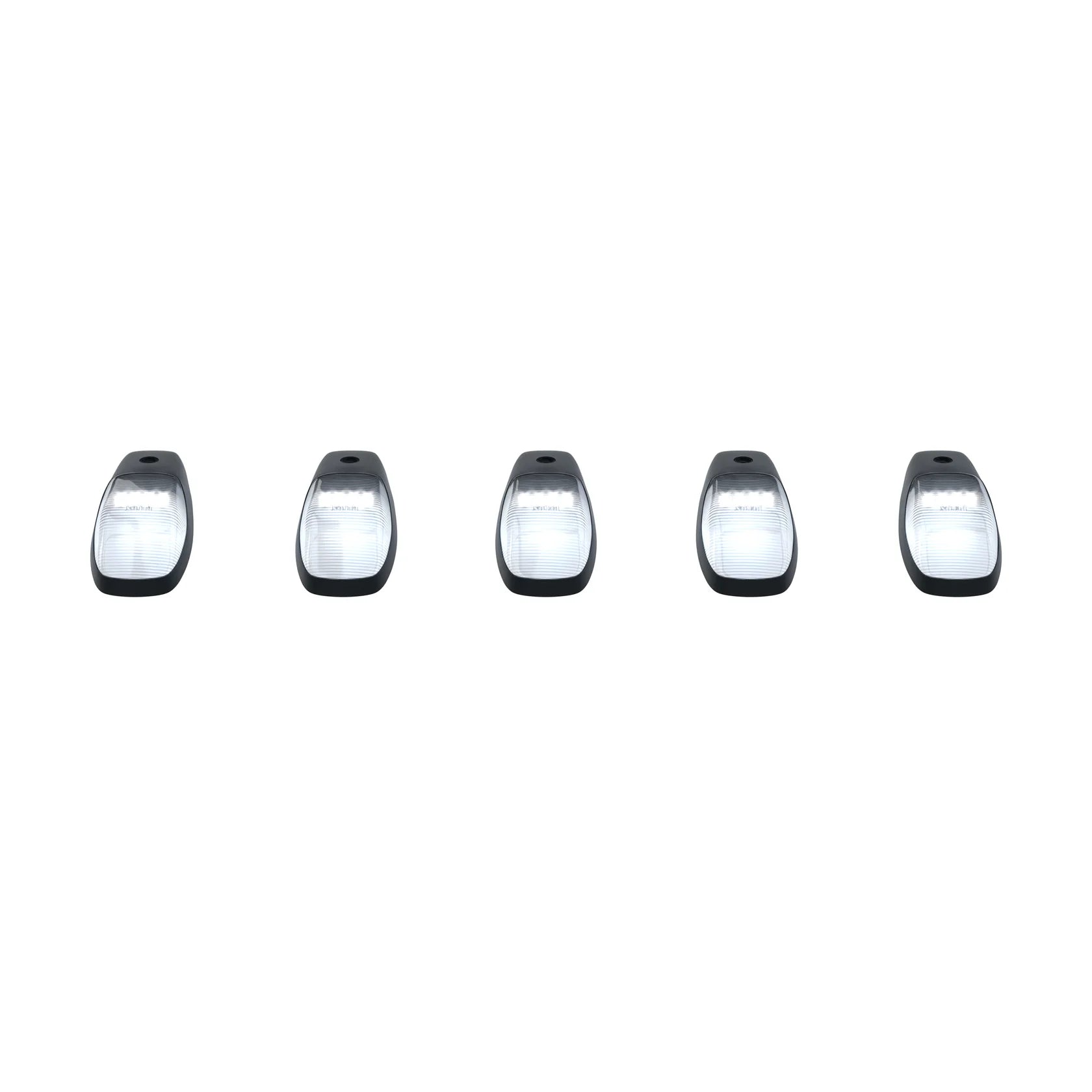 Dodge RAM HD 2500/3500 19-24 5-Piece Cab Roof LED Light Bar Kit with Clear White Lenses - Perfect for Off-Roading, Night Driving & Emergency Vehicles
