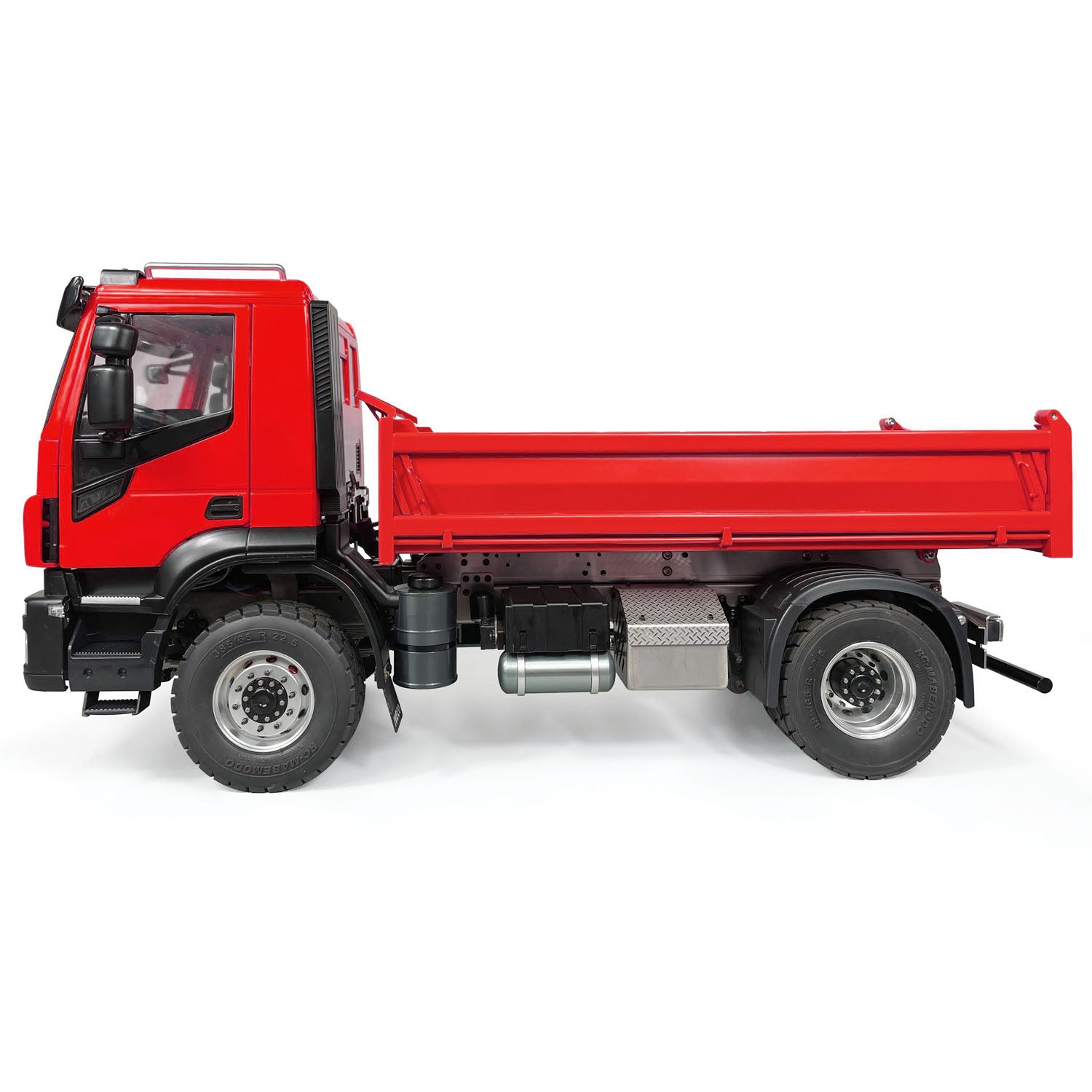 1/14 Scale 4x2 Metal RC Hydraulic Dump Truck - 2 Speed Remote Control Tipper Car with Electric Motor, DIY PNP, Sound & Light System - Perfect for Construction Site Play, Collectors & RC Hobbyists