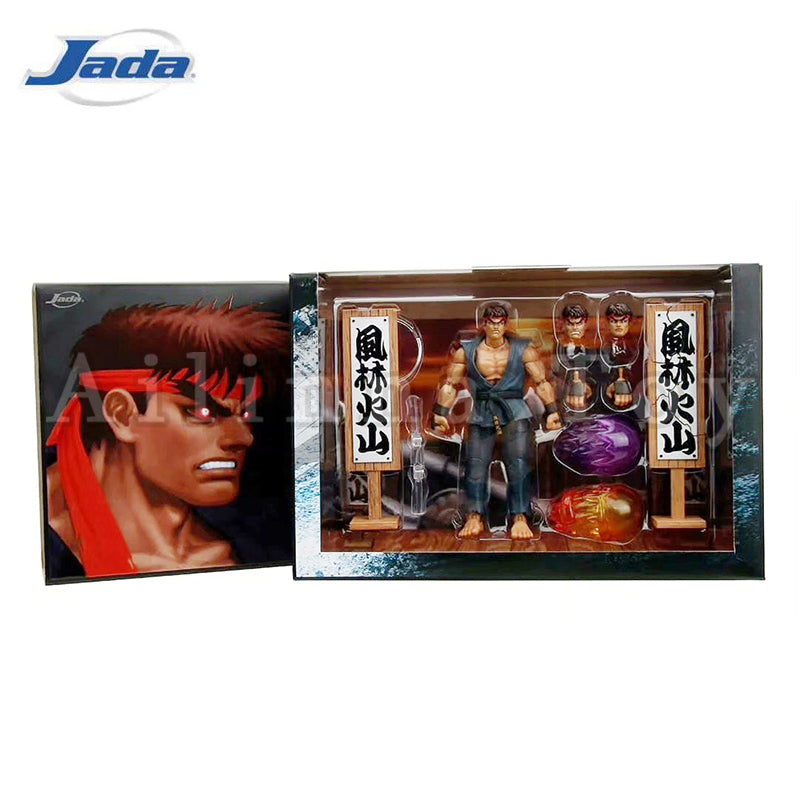 Jada Toys 1/12 Scale 6-Inch Evil Ryu Action Figure - Ultra Street Fighter II: The Final Challengers Collectible for Display & Gaming Enthusiasts