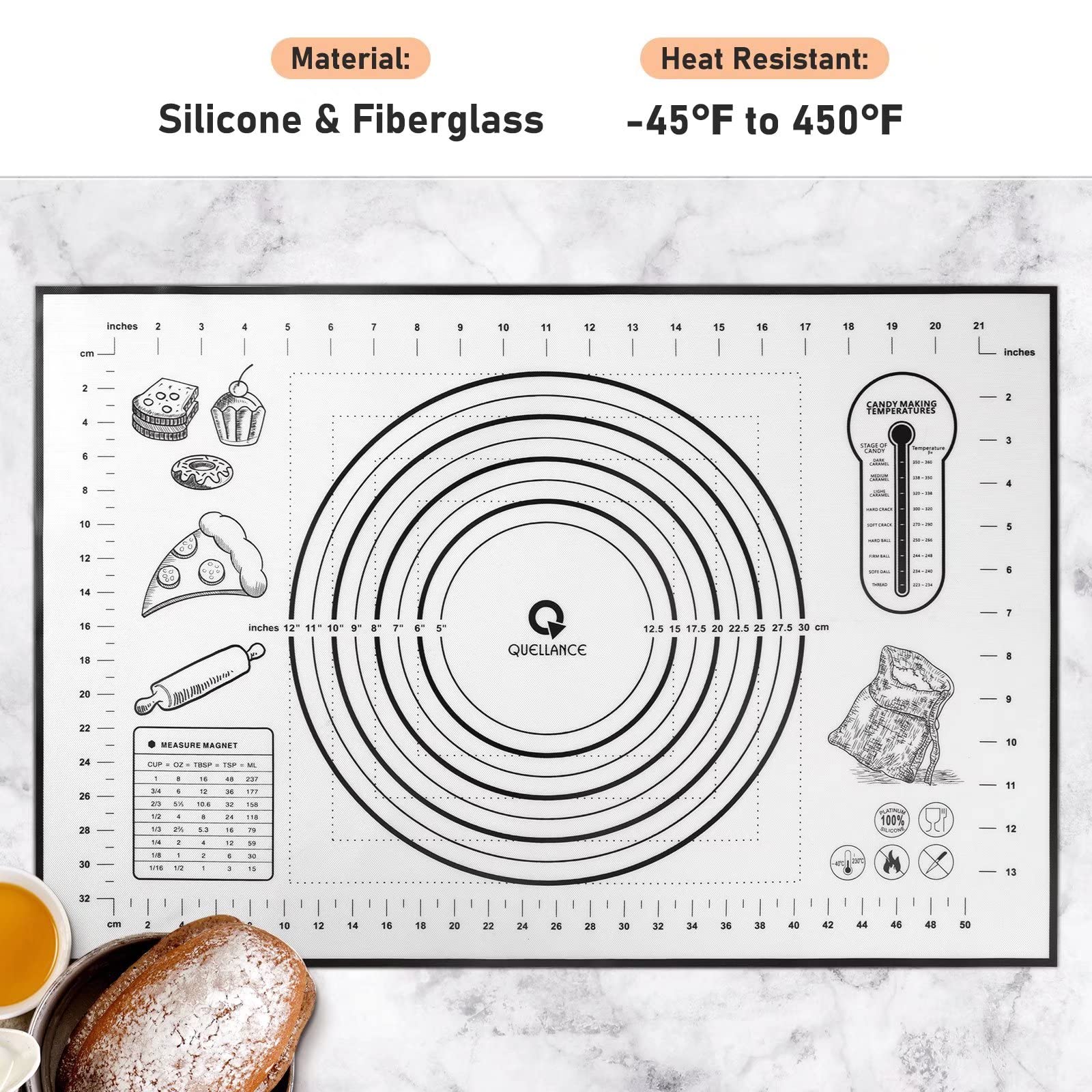 Non-Stick Silicone Baking Mat - Extra Large 16