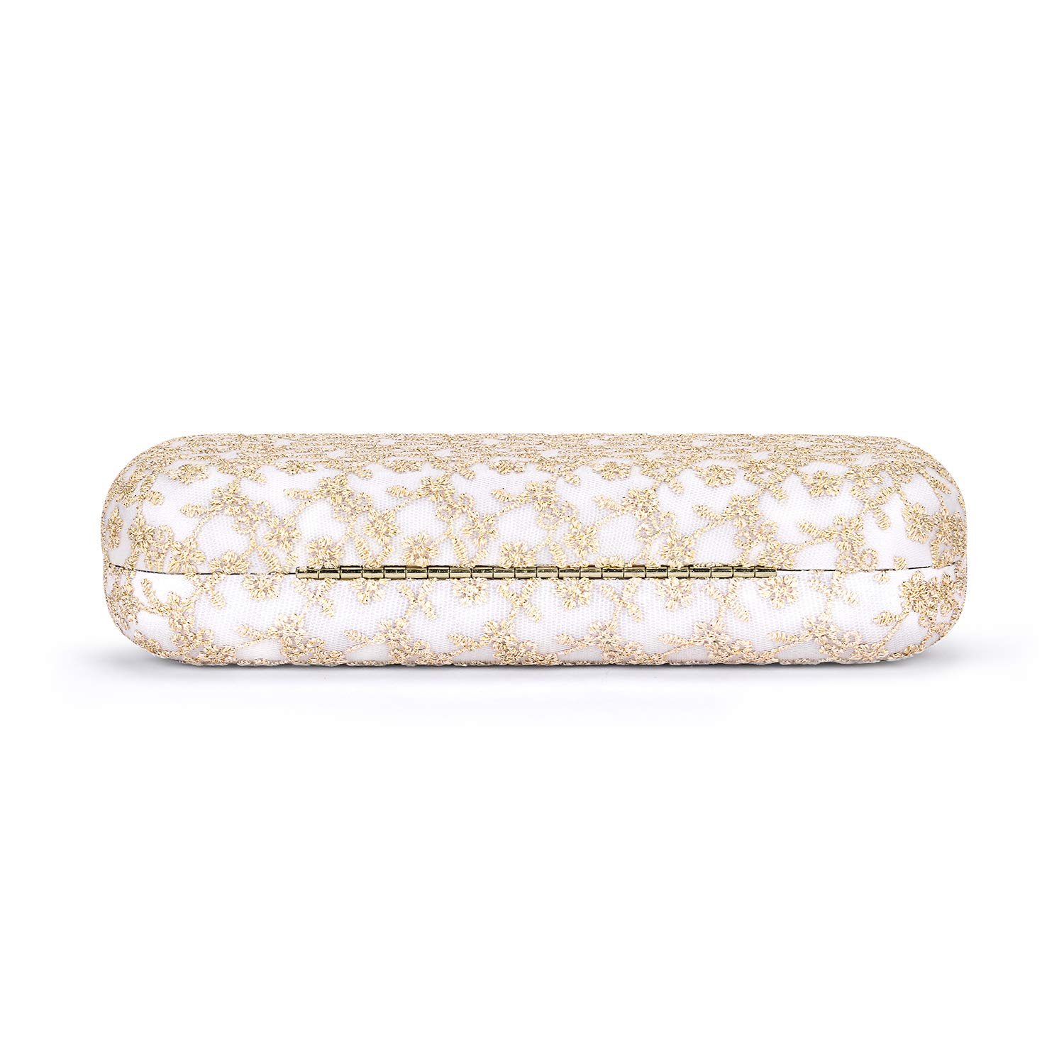 Elegant Lace Satin Wedding Clutch Purse for Women - Perfect for Bridal, Evening Parties & Formal Events
