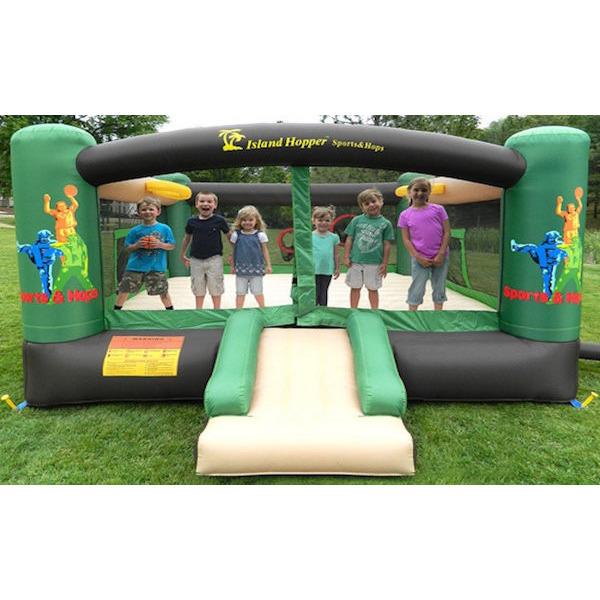 Island Hopper Sports and Hops 5 Bounce House - Inflatable Jumping Castle for Kids Outdoor Birthday Parties, Backyard Play, and Summer Fun