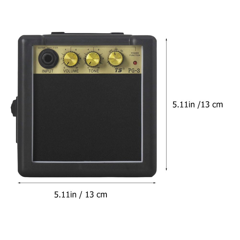 Happyyami Mini Guitar Amplifier - Portable & Compact 10W Speaker for Acoustic & Electric Guitars - Perfect for Home Practice, Travel & Outdoor Performances