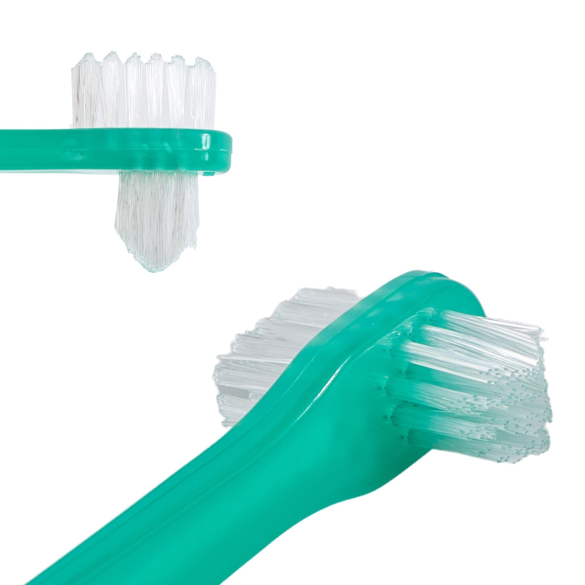 Vakly Denture Brush Pack of 10 - Hard Bristle for Dentures, Retainers & Mouth Guards - Dental Care Essential
