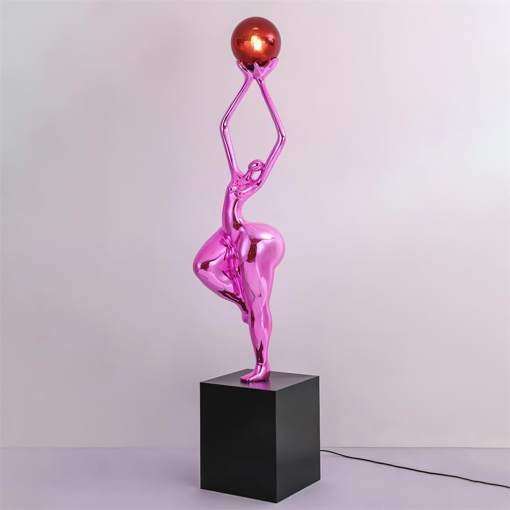 Rina Sculpture Floor Lamp - Modern Artistic Lighting for Living Room, Bedroom & Office Decor - Dimmable LED Standing Lamp for Home & Workspace Ambiance