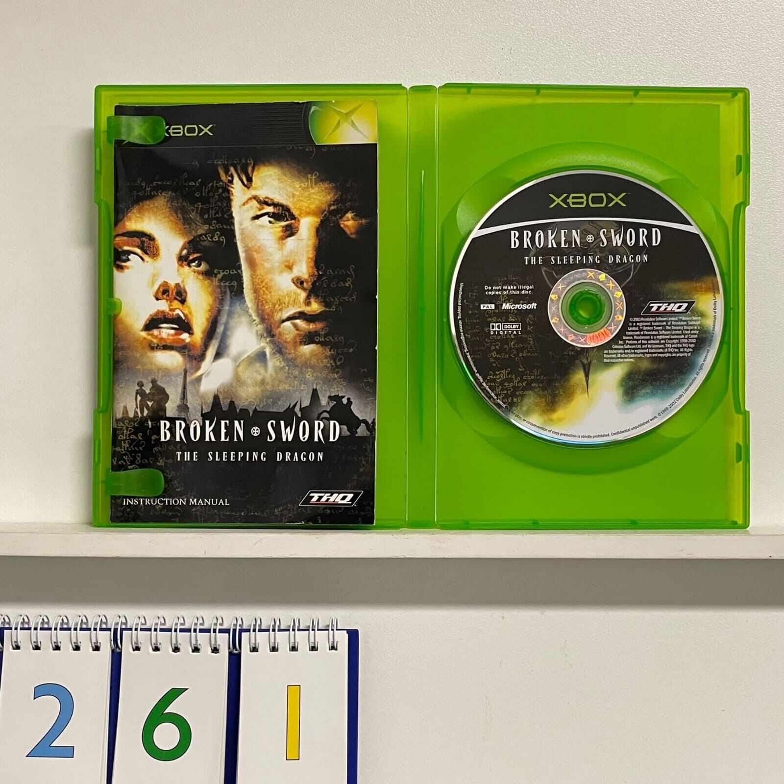 Broken Sword: The Sleeping Dragon - Original Xbox Game with Manual (PAL Version) | Classic Adventure Game for Xbox Enthusiasts & Retro Gaming Collectors