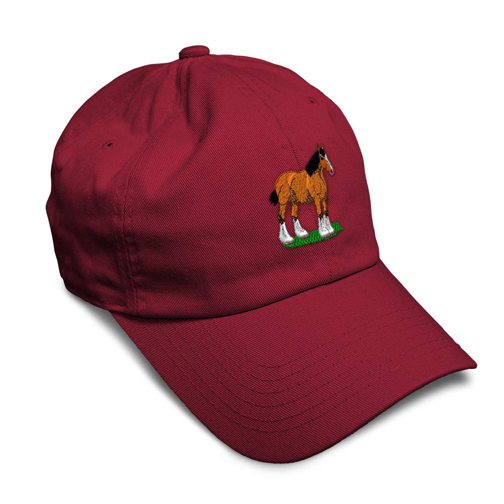 Soft Cotton Baseball Cap for Men & Women - Western Workhorse & Draft Horse Design - Stylish Clydesdale & Cattle Theme Hat for Outdoor Work, Farming, and Casual Wear