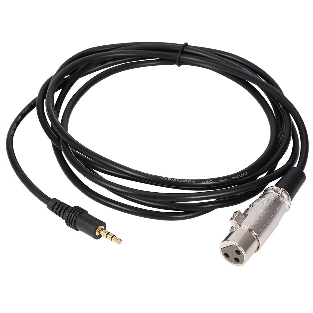 Zerone 10FT XLR Female to 3.5mm Male Microphone Cable - 3 Pin XLR to 1/8